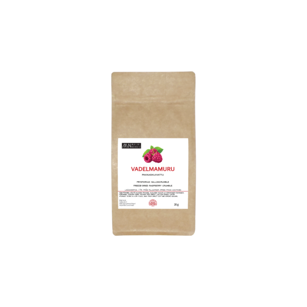 freeze-dried raspberry crumble